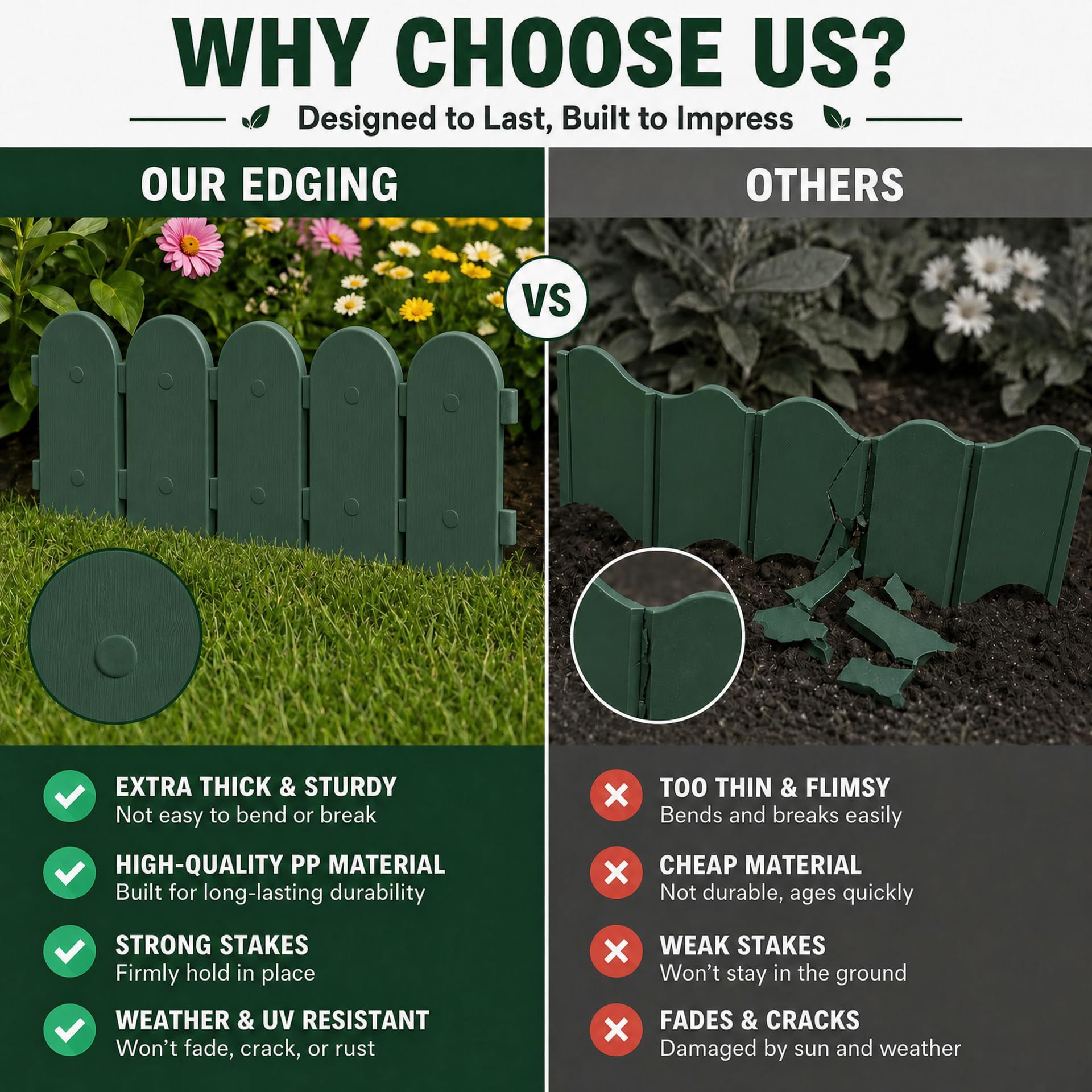 Evelyne curved flowerbed edge installed adding design flexibility benefit
