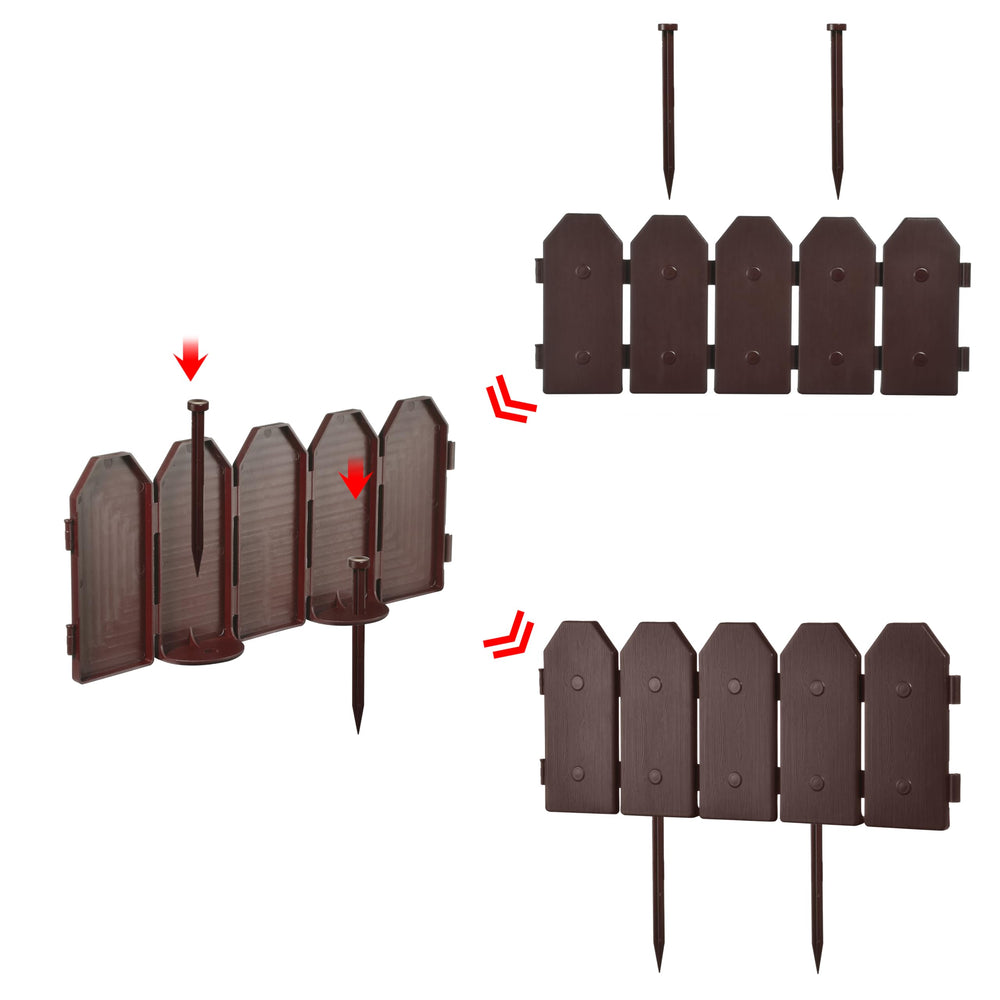 Evelyne styled in a front-yard setting demonstrating decorative picket look adding curb appeal