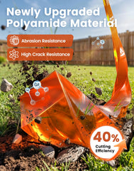 Eventronic macro of polyamide texture, high abrasion resistance for rocky terrain
