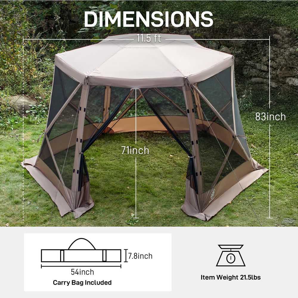 EVER ADVANCED backyard lifestyle setup showing comfortable shelter