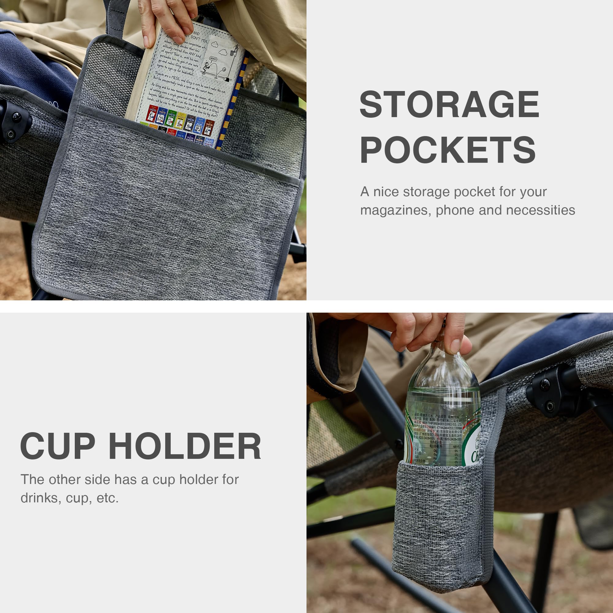 EVER ADVANCED chair set up at campsite offering comfortable outdoor seating