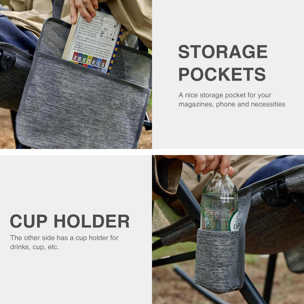 EVER ADVANCED chair set up at campsite offering comfortable outdoor seating