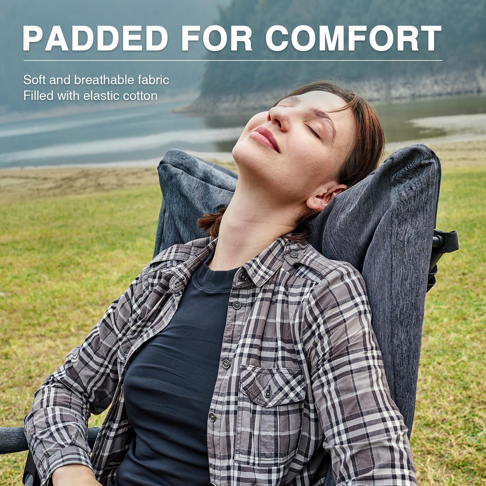 EVER ADVANCED close-up of padded fabric highlighting cushioned comfort and support