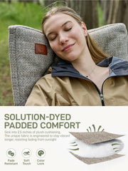 EVER ADVANCED close-up of solution-dyed fabric, fade-resistant and soft touch