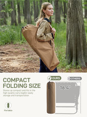 EVER ADVANCED folded chair in carry bag, portable and compact for transport