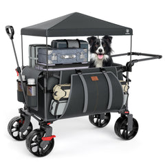 EVER ADVANCED front profile open wagon showing spacious cargo and sturdy frame for easy hauling