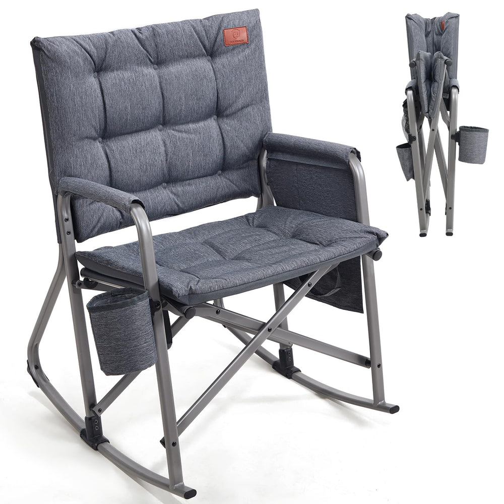 EVER ADVANCED front view folded rocker showing portability and compact storage benefit