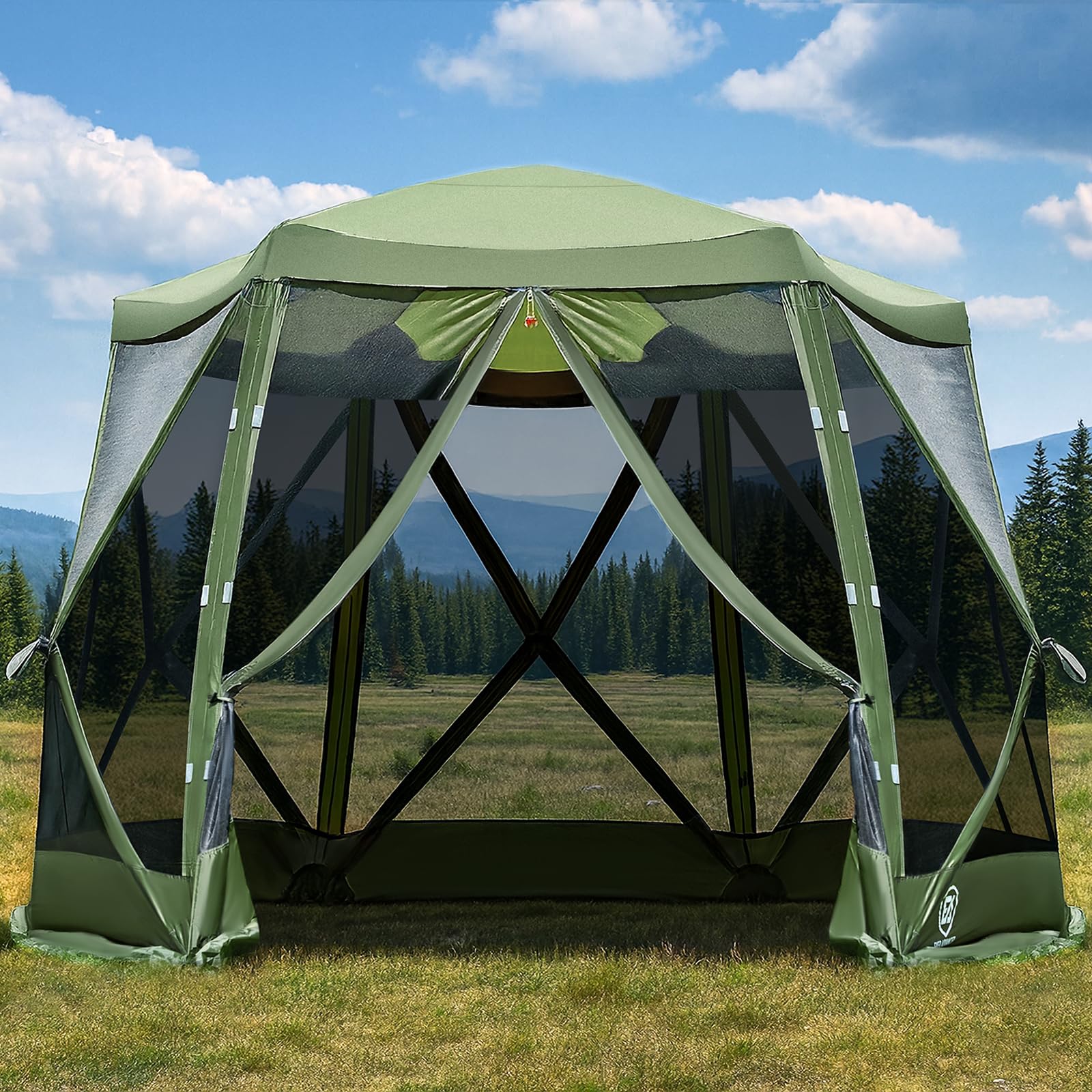 EVER ADVANCED front view of screen house showing full coverage and quick setup benefit