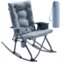 EVER ADVANCED front view of sky blue chair showing sturdy build and comfort