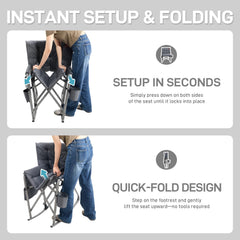 EVER ADVANCED armrest and frame detail showing hard armrests for easier standing
