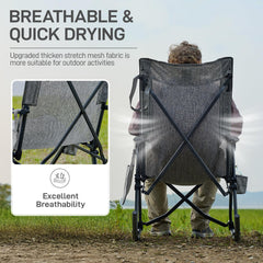 EVER ADVANCED compact carry bag with folded chair for easy transport