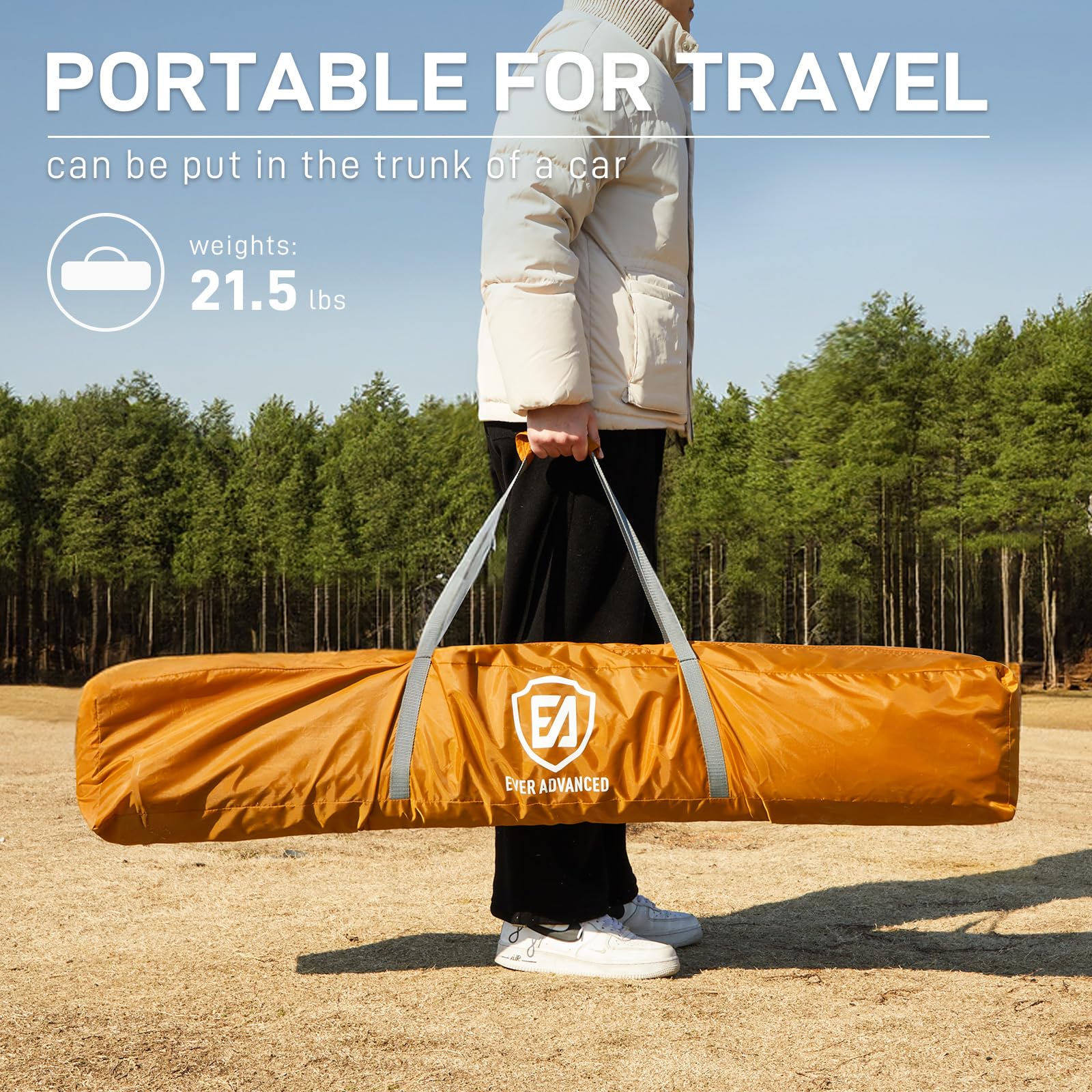 EVER ADVANCED interior with picnic table showing seating capacity