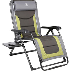 EVER ADVANCED front view of olive recliner showing robust frame and comfort