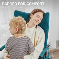 EVER ADVANCED close up of padded seat fabric illustrating cushioned comfort