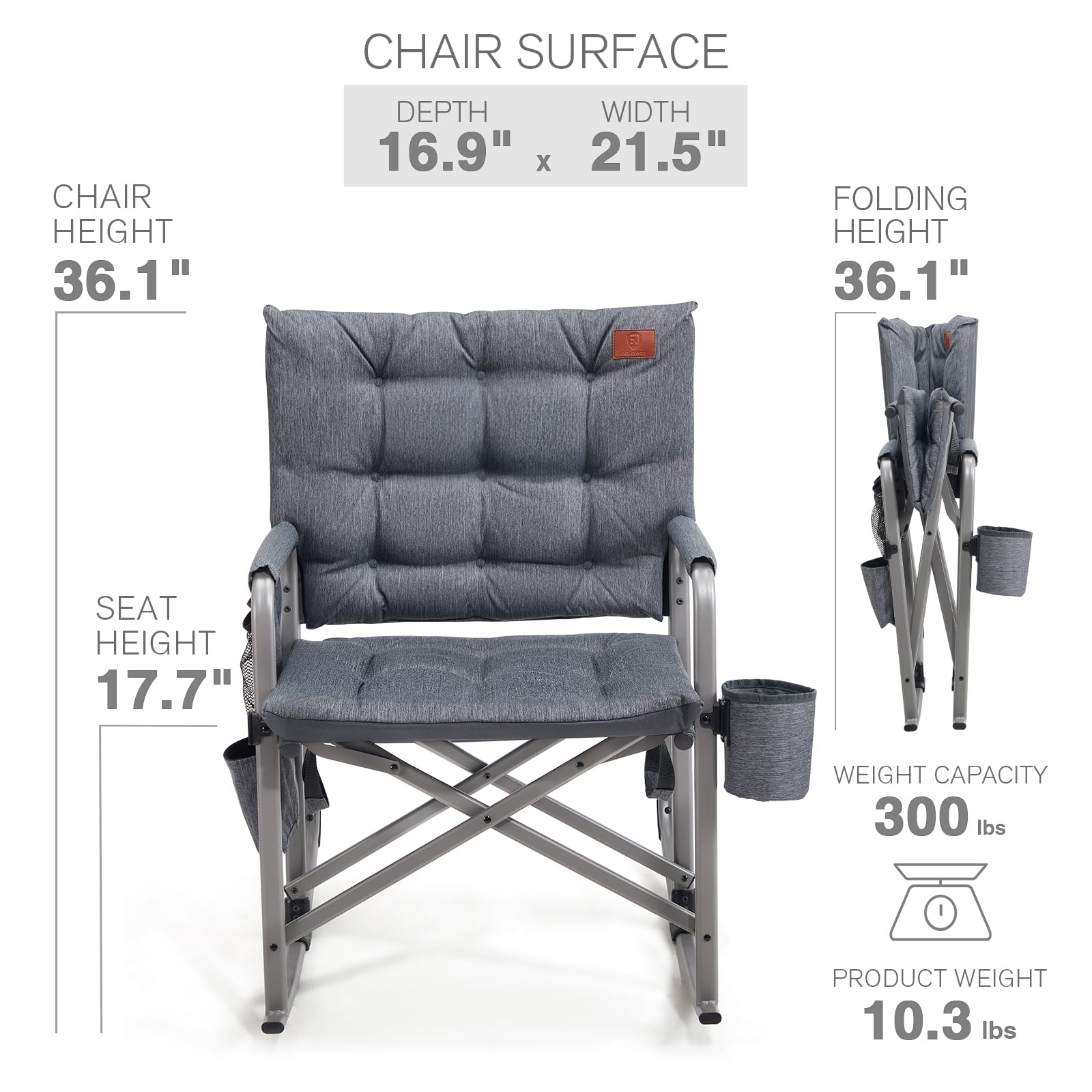 EVER ADVANCED next to backpack showing lightweight design for transport ease