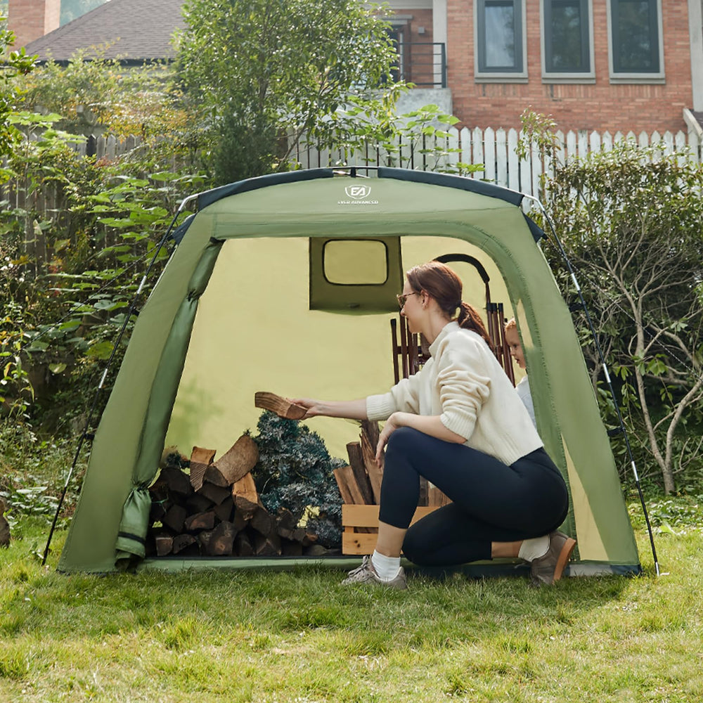 EVER ADVANCED side view with closed door highlighting weather protection benefit