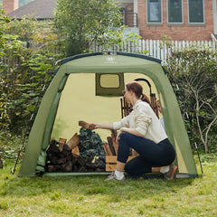 EVER ADVANCED side view with closed door highlighting weather protection benefit