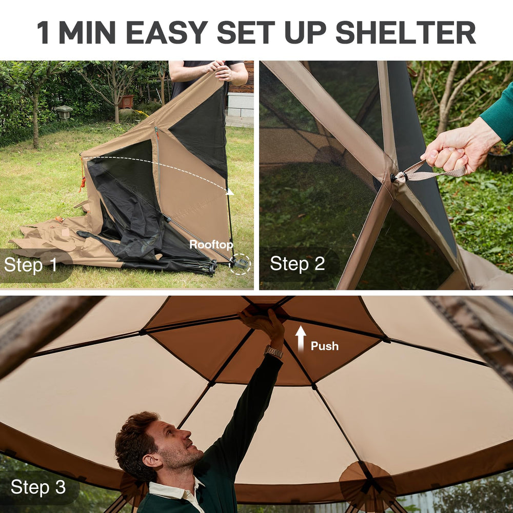 EVER ADVANCED side door zipper entry showing easy access benefit
