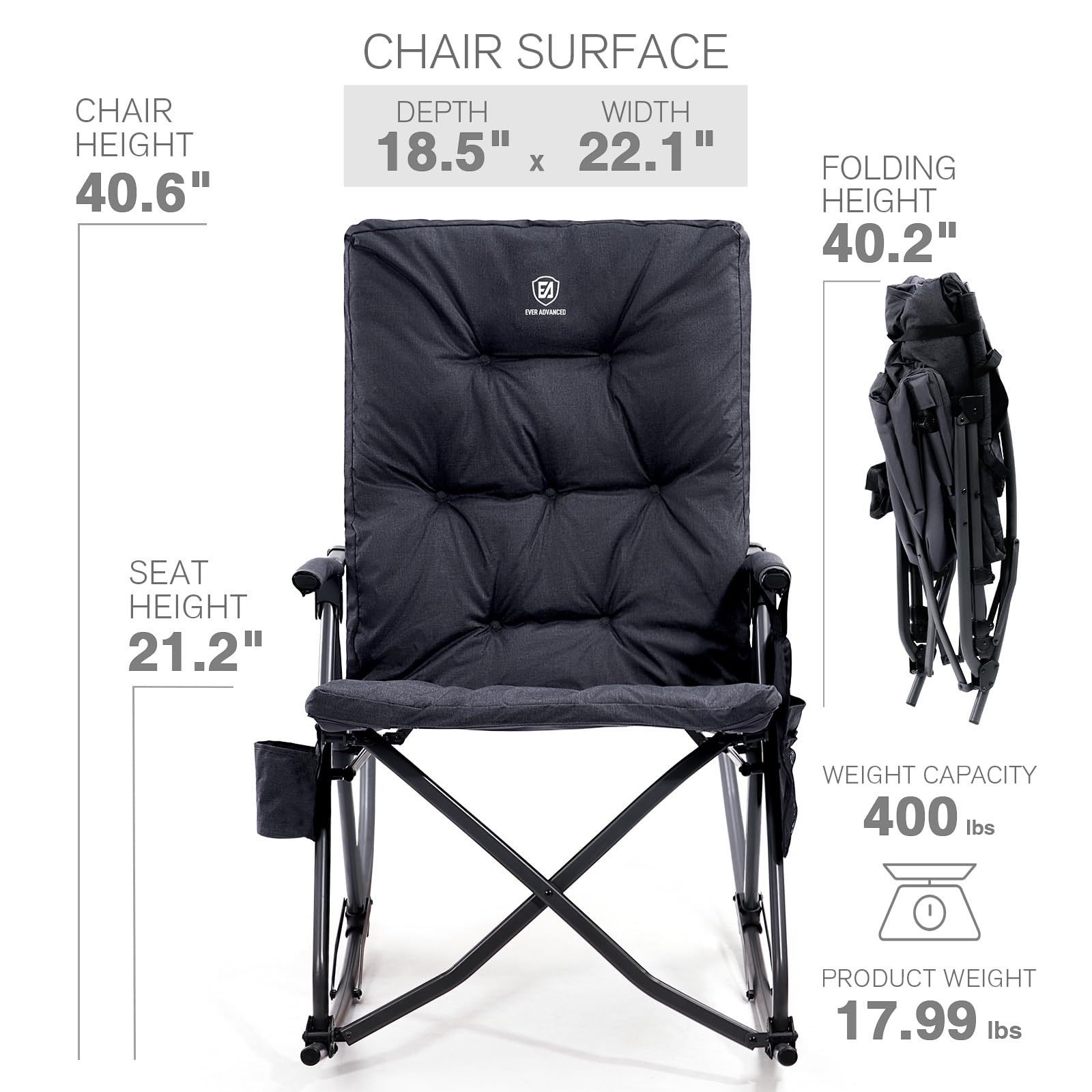 ever advanced size comparison with backpack demonstrating scale and roomy dimensions benefit fit