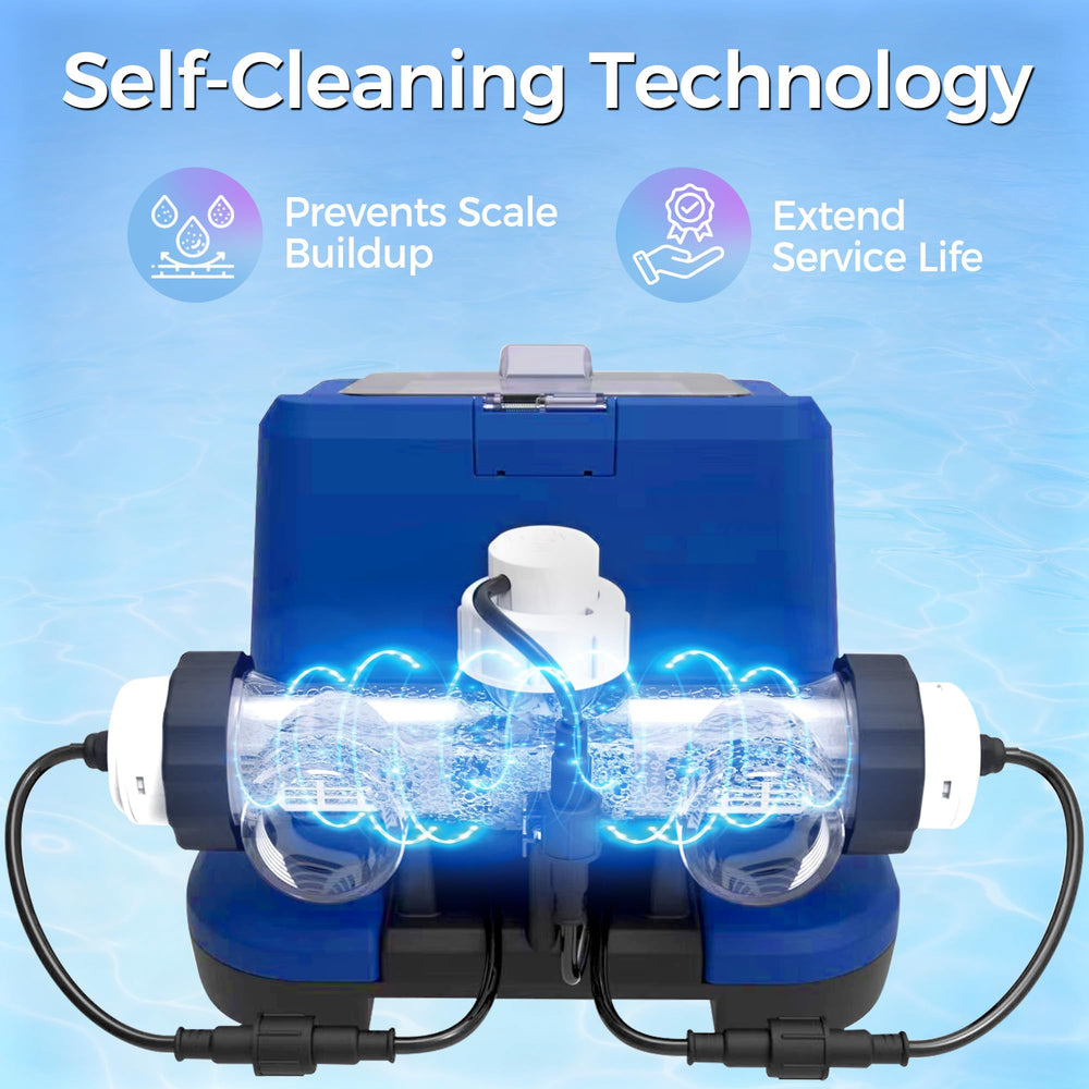 EverCrystal backyard lifestyle pool showing comfortable saltwater swimming experience benefit