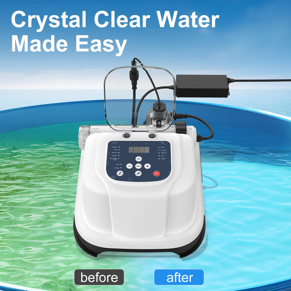 EverCrystal salt cell close-up displaying electrodes to reduce scale and extend life