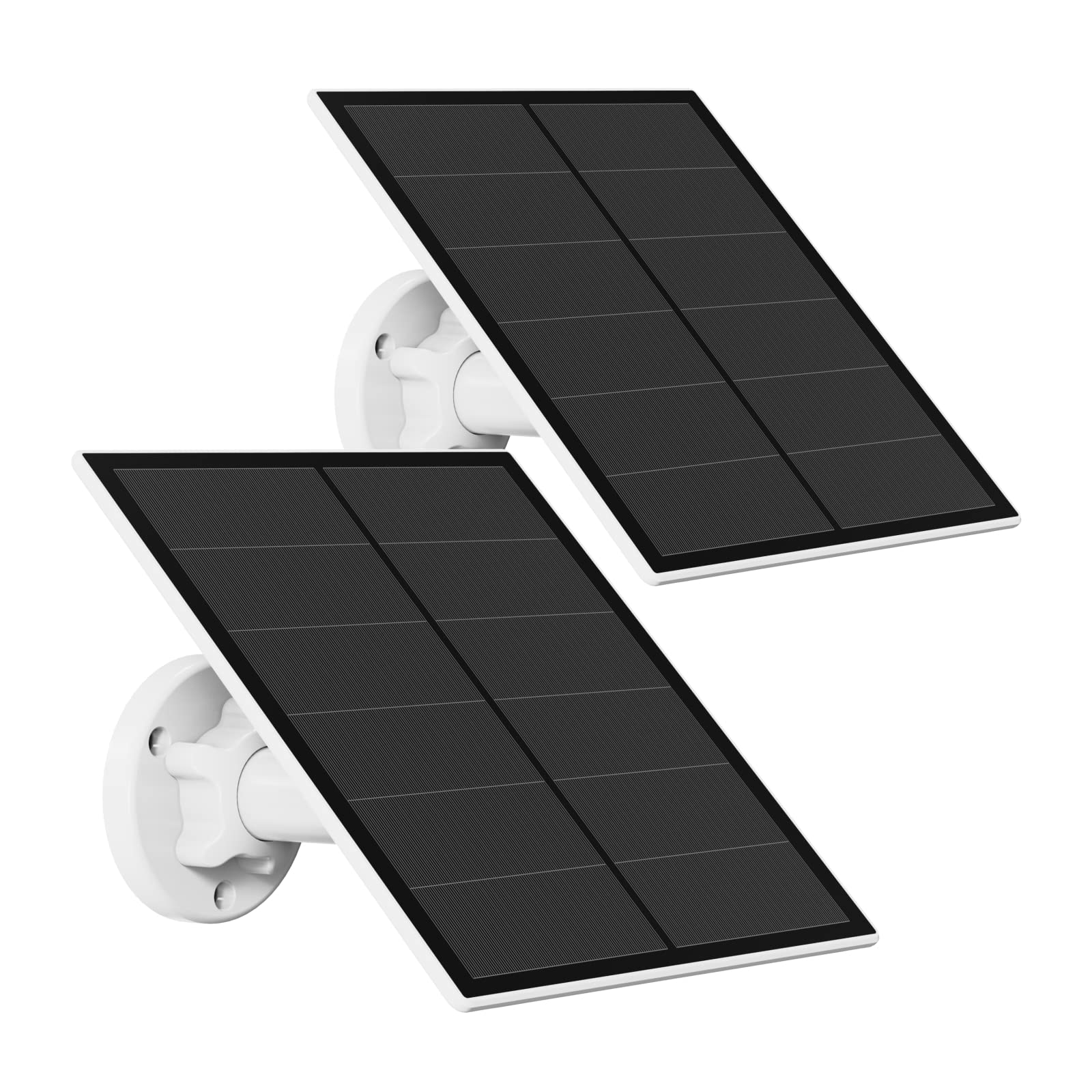 EverExceed front view of dual 5W solar panels showing compact design and benefits
