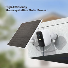 EverExceed solar panel mounted on exterior wall with bracket offering optimal sun exposure and durability