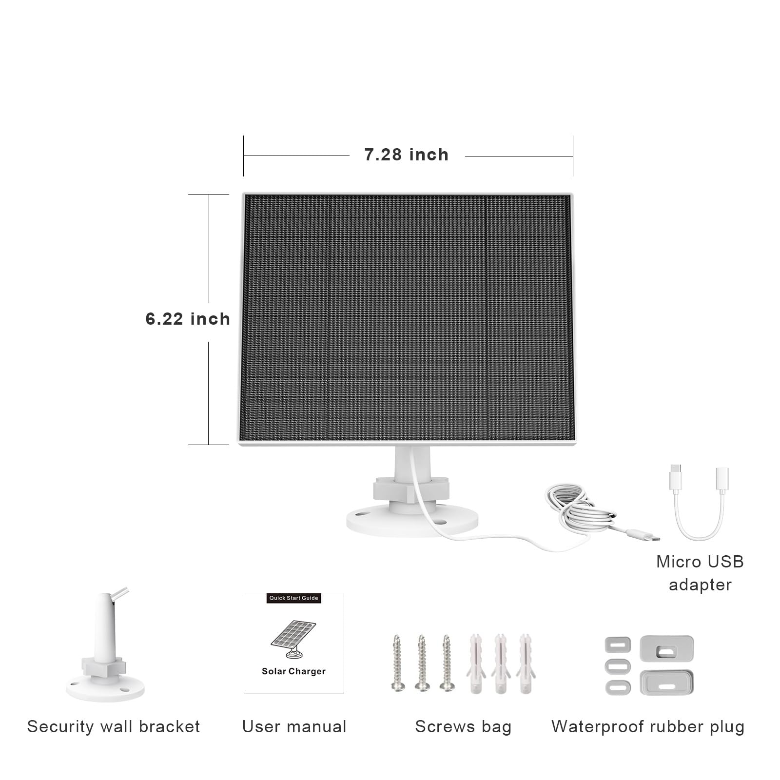 EverExceed three-panel kit laid out with brackets, screws and manual for quick multi-camera setup
