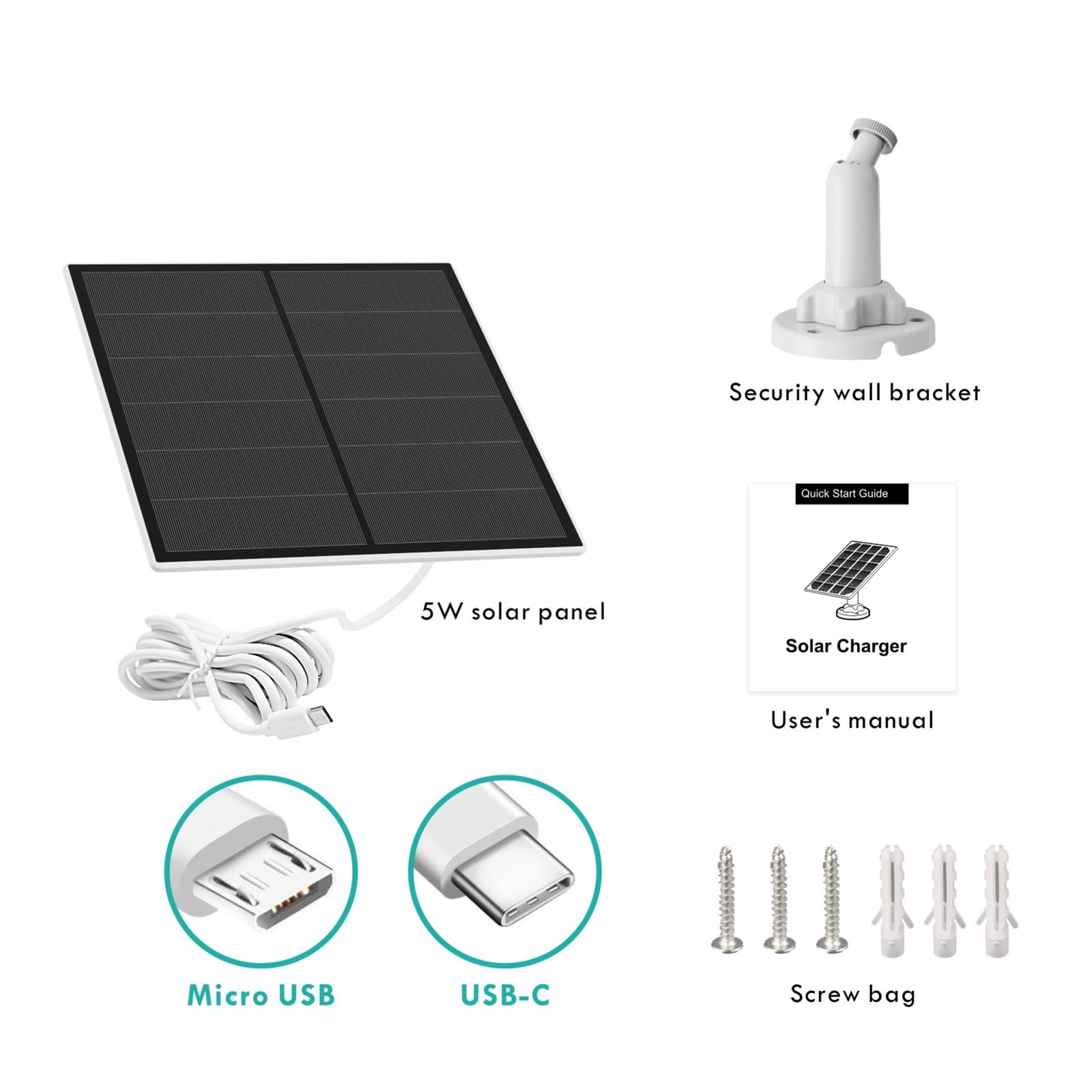 EverExceed three-pack installed around house demonstrating multi-camera continuous power