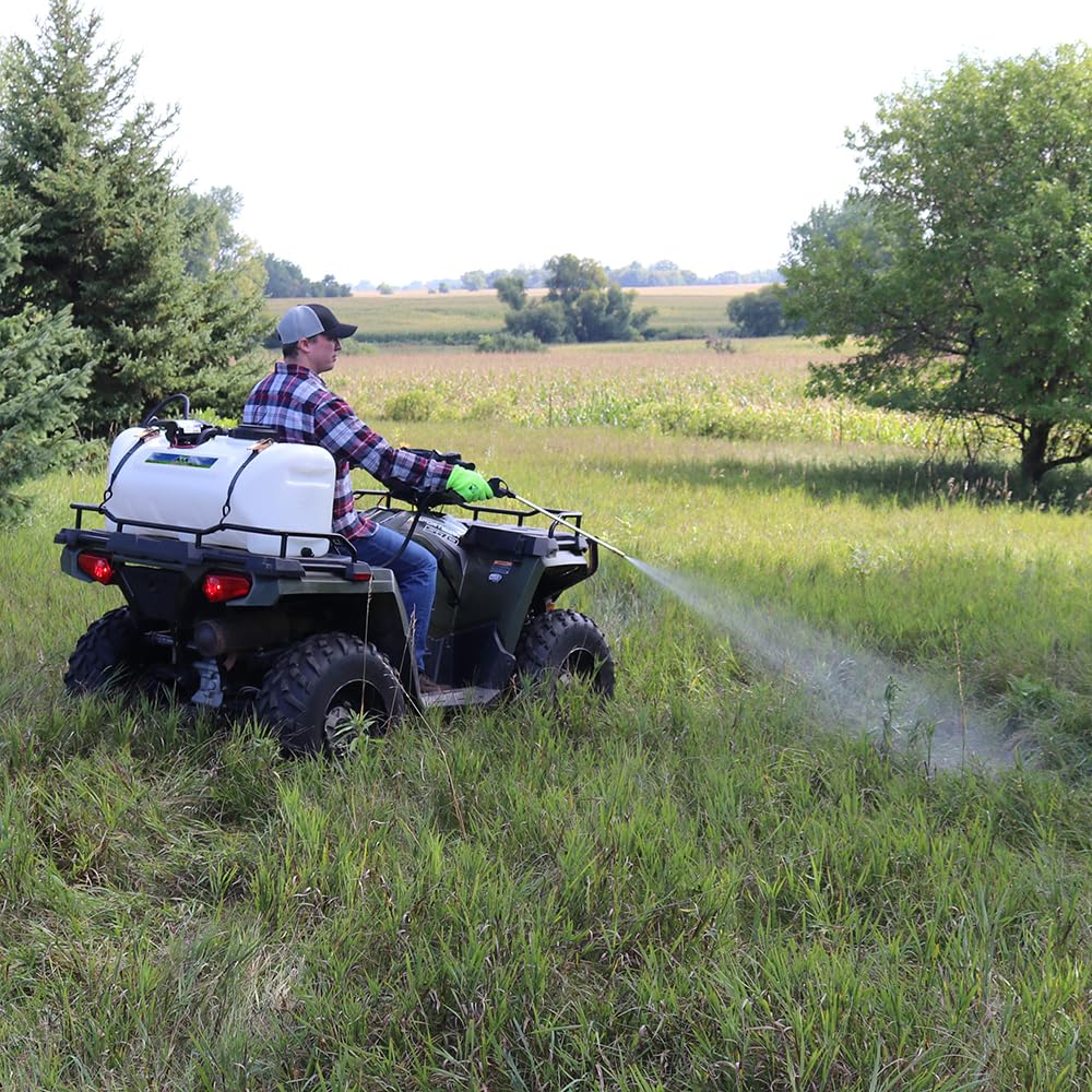 Everflo EF2200 installed on sprayer truck demonstrating mobile spraying efficiency