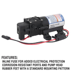 Everflo 3/8 inch hose barb with worm gear clamp ensuring leak-free connection