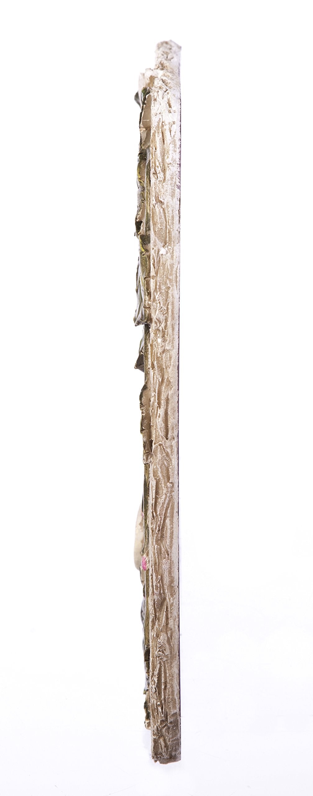 Evergreen Garden back view showing keyhole mount for hanging or using a display stand