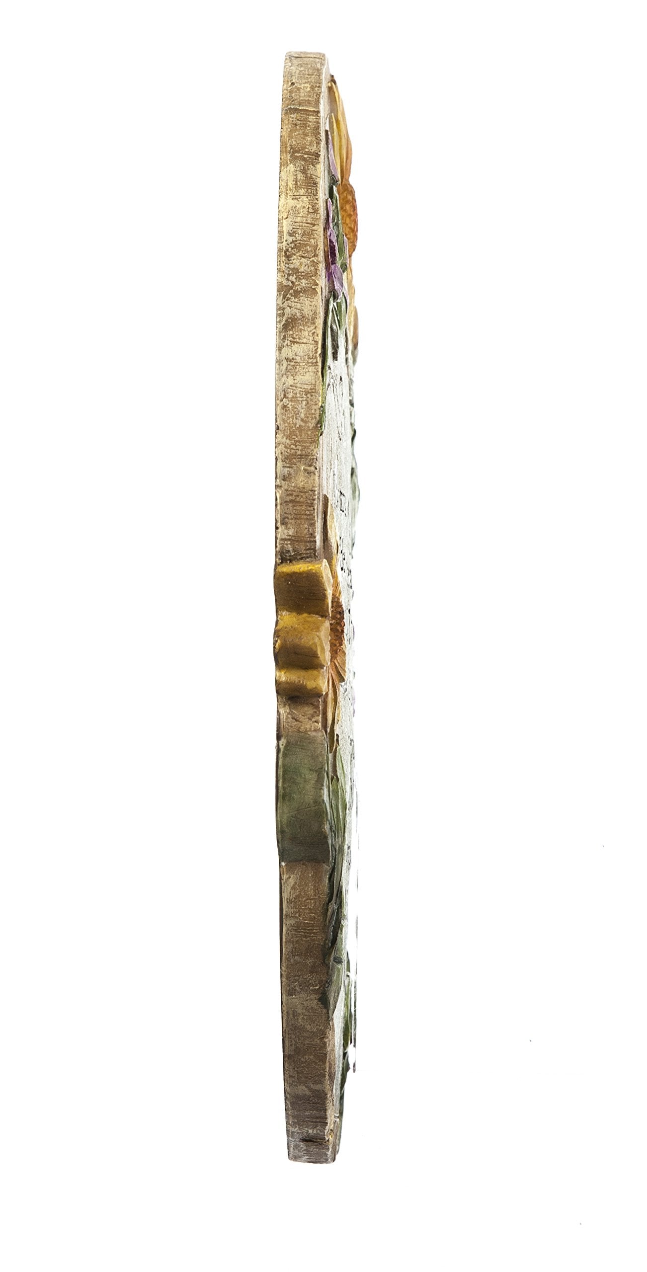Evergreen Flag memorial stone on mantel illustrating indoor display as a comforting keepsake