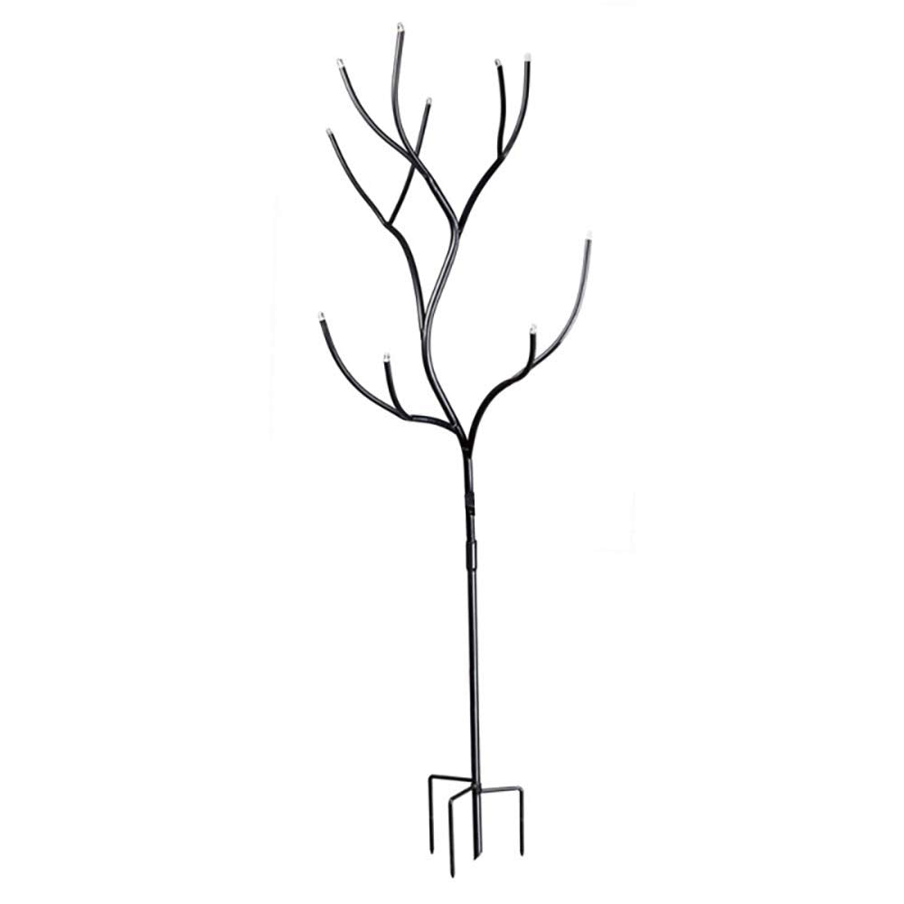 Evergreen Family Products bottle tree front view showcasing colorful garden focal point