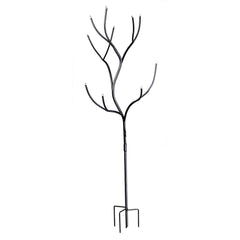 Evergreen Family Products bottle tree front view showcasing colorful garden focal point