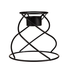 Evergreen Garden front view of spiral iron stand showing clean silhouette and curb appeal