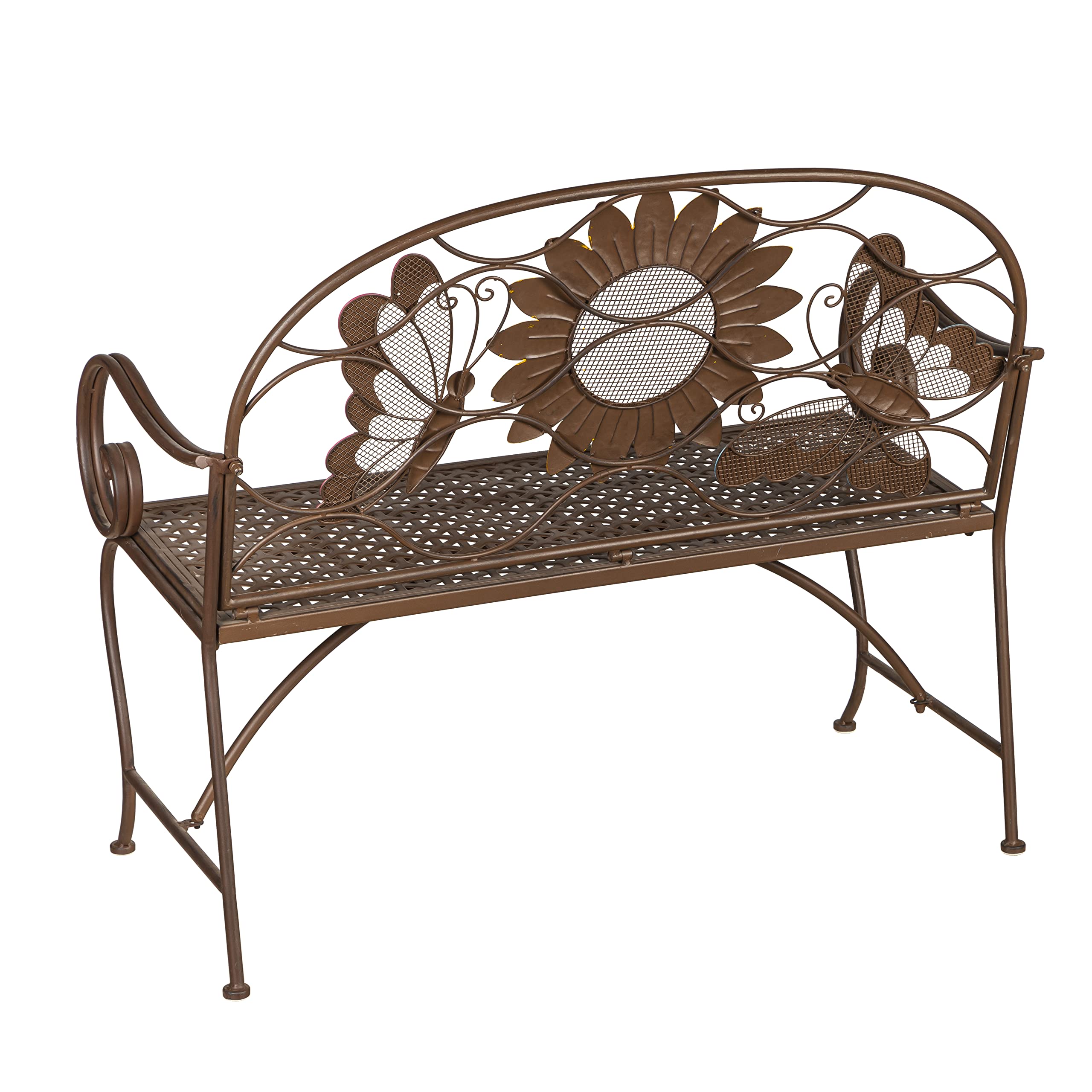 Evergreen Garden close-up of sunflower backrest design highlighting decorative detail