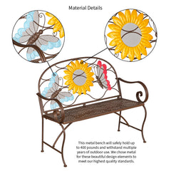 Evergreen Garden side profile highlighting bench proportions and stable legs
