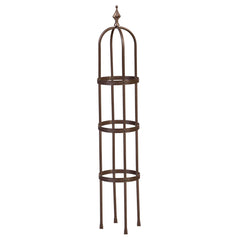 Evergreen trellis front view showing bronze finish and garden decor benefit