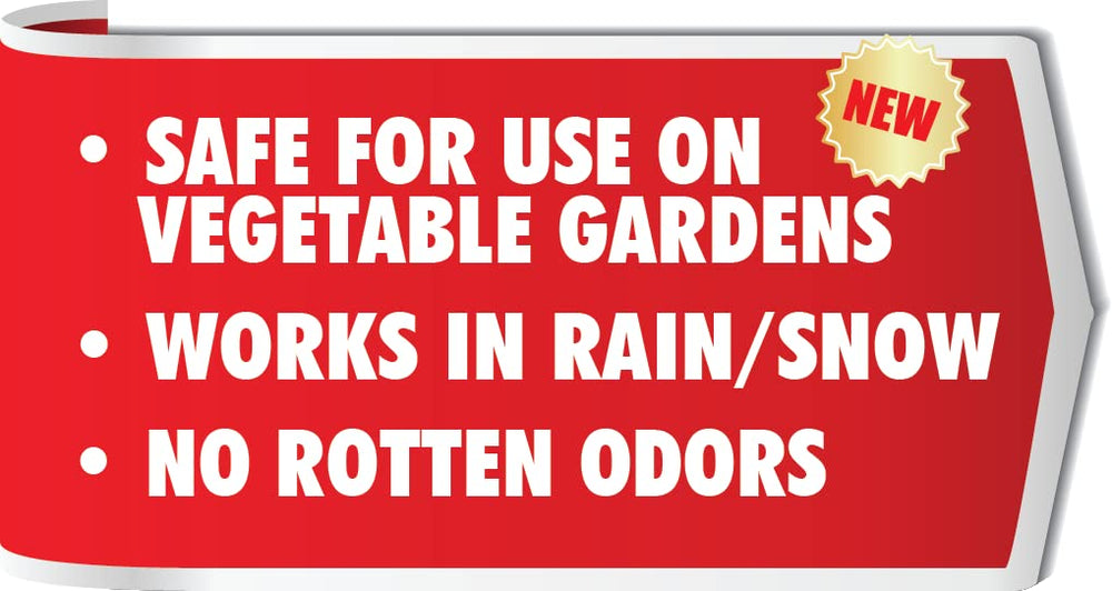 Everguard applied in a garden protecting plants and reducing browsing damage