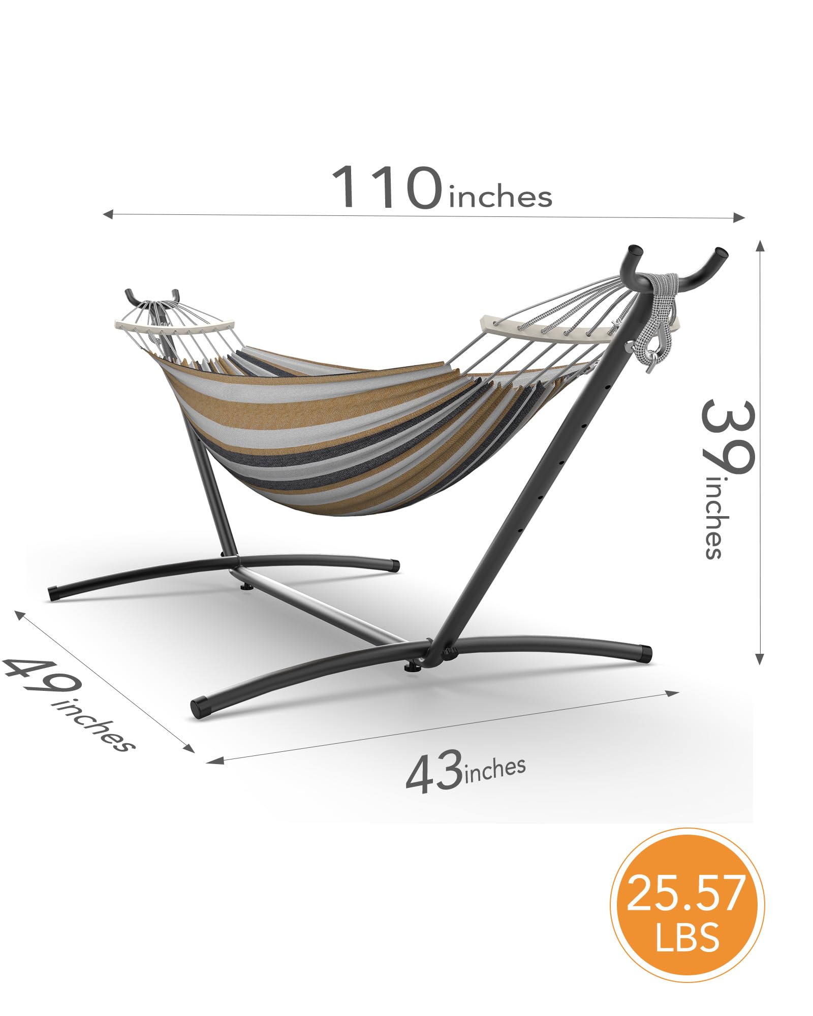 Everyfun hammock set in backyard lifestyle scene for relaxing outdoor comfort