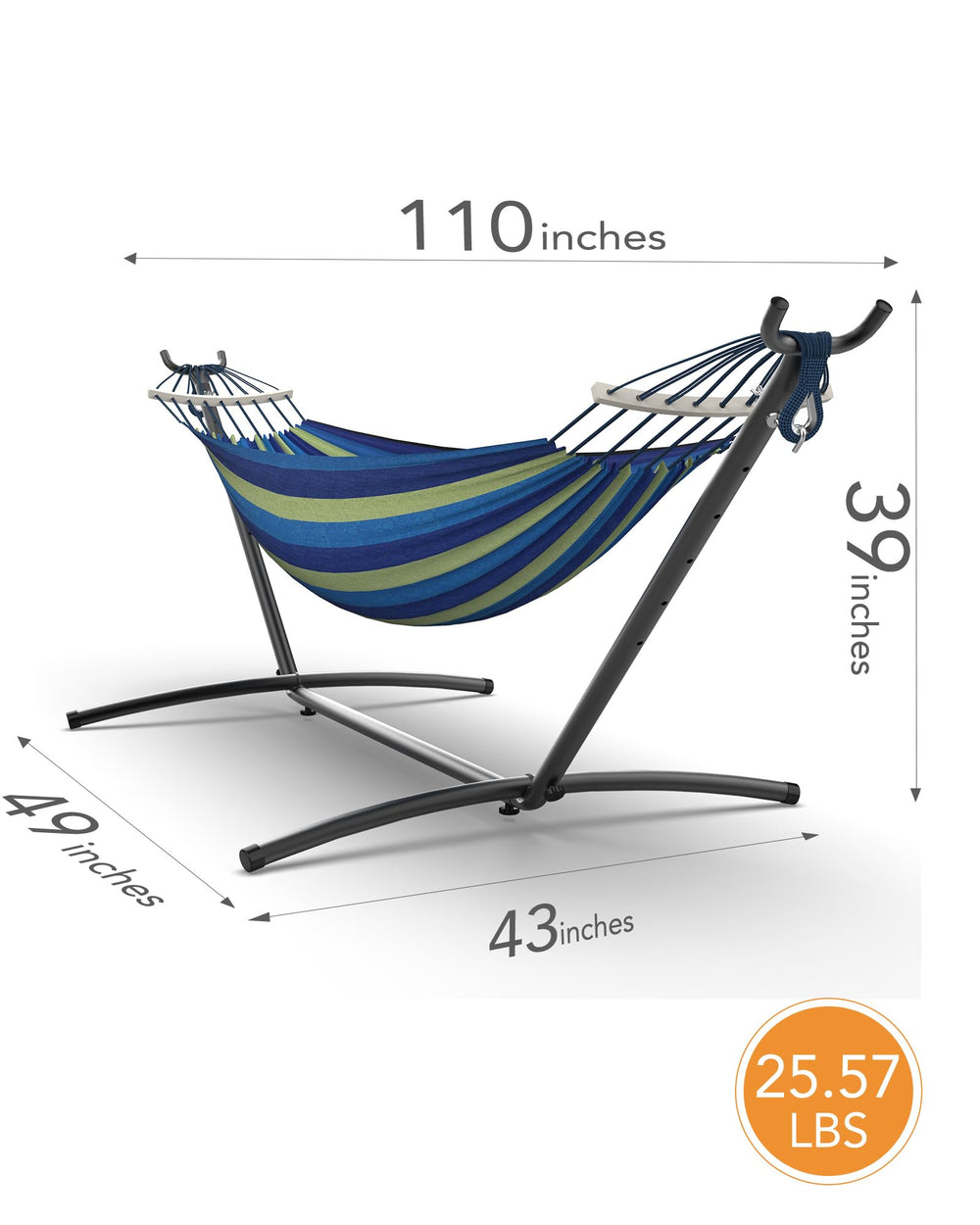 Everyfun hammock packed in carry bag for easy transport and compact storage