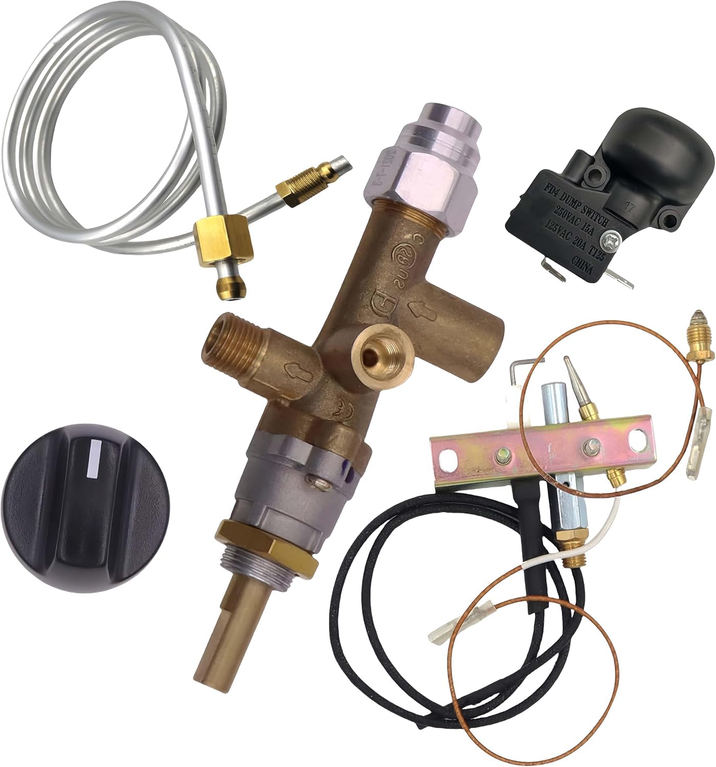 EVIMOTAL pilot thread with copper sealing rings visible for leak-resistant pilot connection