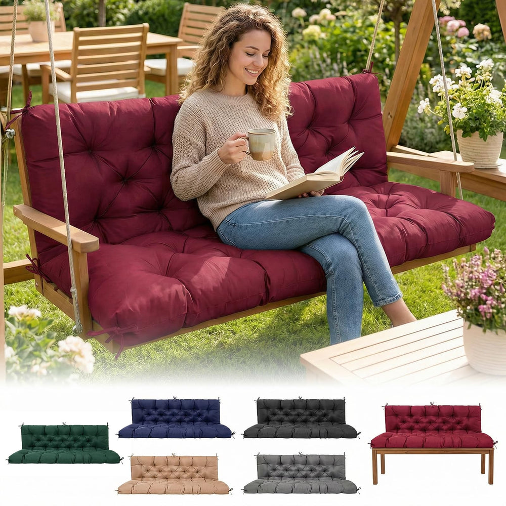 EVJUICION front view 60-inch cushion showing full three-seater comfort