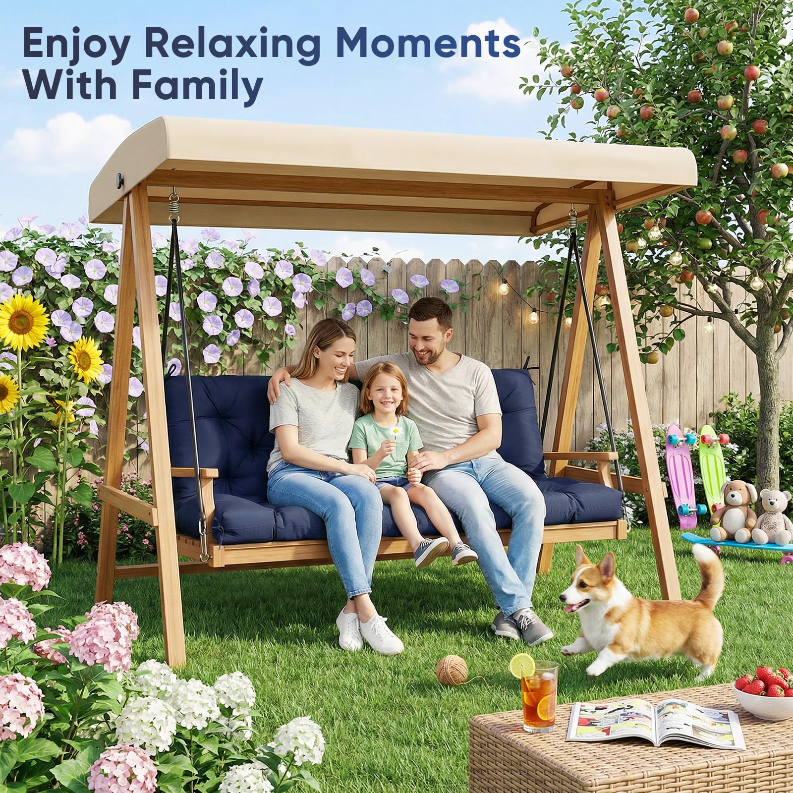 EVJUICION cushion styled in patio setting for outdoor relaxation