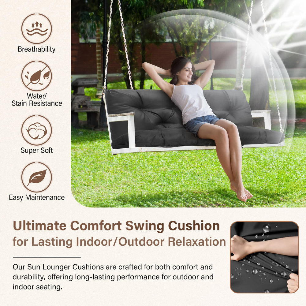 EVJUICION side profile showing 4.7-inch thick cushion for supportive comfort