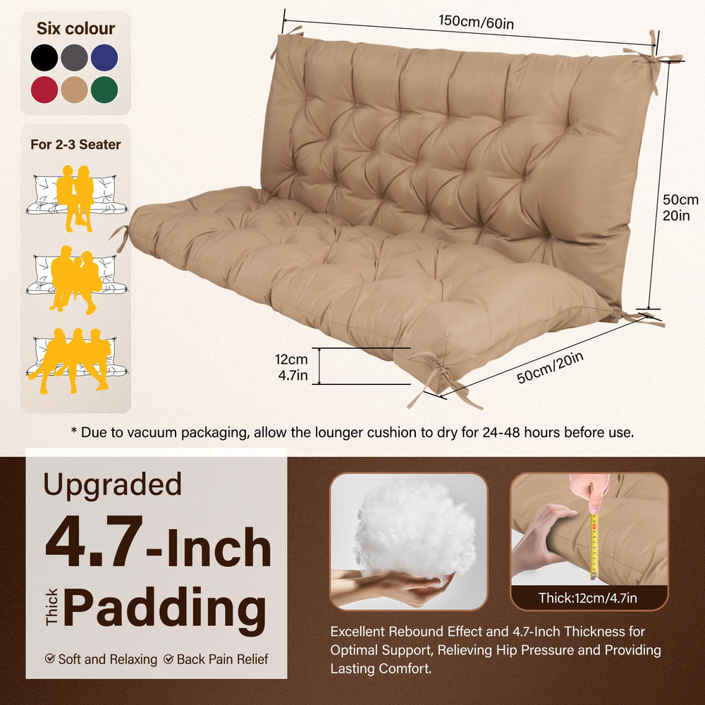 EVJUICION stitched tufting and anti-slip straps detail ensuring stable cushion placement