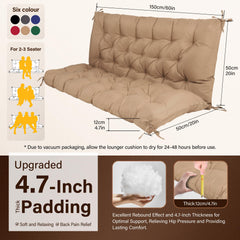 EVJUICION stitched tufting and anti-slip straps detail ensuring stable cushion placement