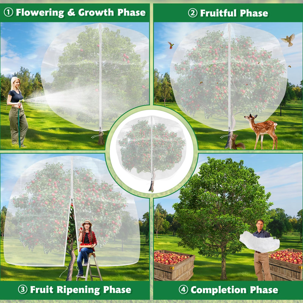 Evoio folded net bag storing harvested produce with breathable protection