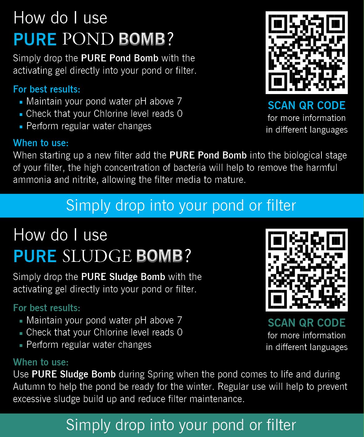 Evolution Aqua Sludge Bomb scattered over pond bottom reduces compacted sludge